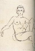 Henri Matisse Nude sitting oil painting artist